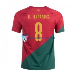 Portugalia B.Fernandes 8 Koszulka Męska Domowy MŚ 2022 Krótkie Rękawy