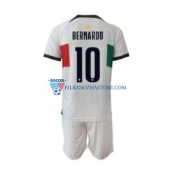 Portugalia dla Dzieci Bernardo 10 Koszulka Wyjazdowy MŚ 2022 Krótkie Rękawy