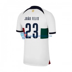 Portugalia Joao Felix 23 Koszulka Męska Wyjazdowy MŚ 2022 Krótkie Rękawy