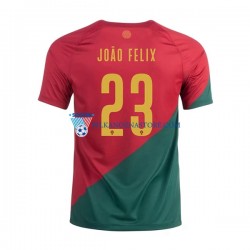 Portugalia Joao Felix 23 Koszulka Męska Domowy MŚ 2022 Krótkie Rękawy