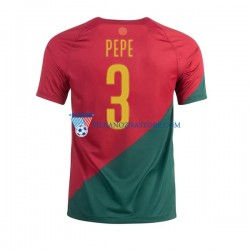 Portugalia PEPE 3 Koszulka Męska Domowy MŚ 2022 Krótkie Rękawy