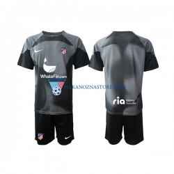 Strój Bramkarski Atlético Madryt dla Dzieci Koszulka Wyjazdowy 2022-2023 Krótkie Rękawy