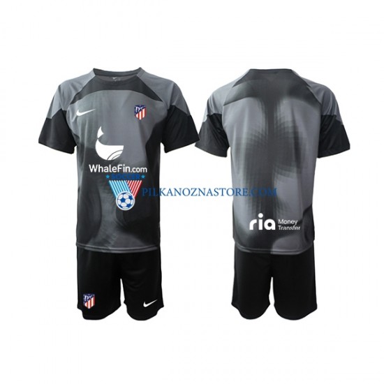 Strój Bramkarski Atlético Madryt dla Dzieci Koszulka Wyjazdowy 2022-2023 Krótkie Rękawy