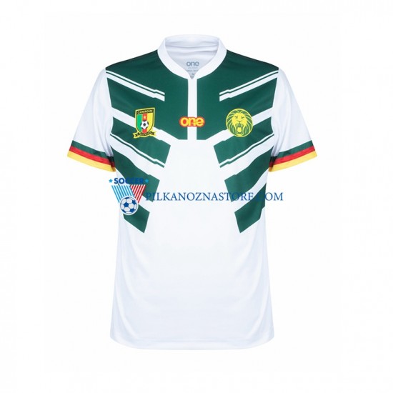 Kamerun Koszulka Męska Wyjazdowy MŚ 2022 Krótkie Rękawy