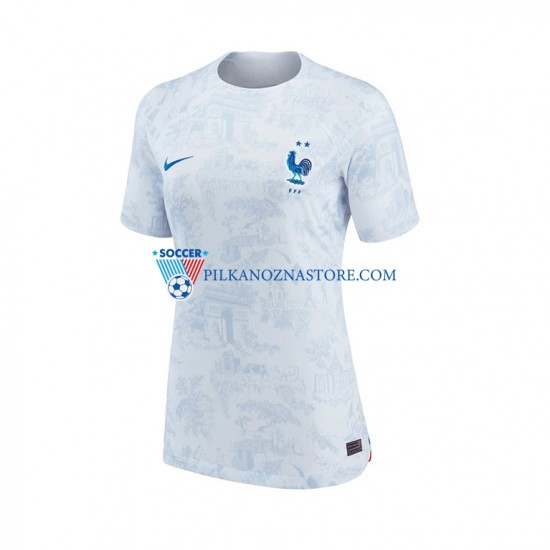 Francja Koszulka Damska Wyjazdowy MŚ 2022 Krótkie Rękawy