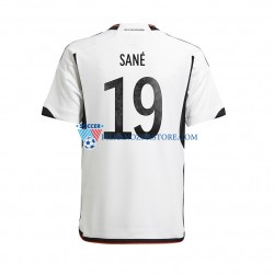 Niemcy Sane 19 Koszulka Męska Domowy MŚ 2022 Krótkie Rękawy