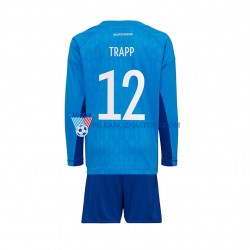 Strój Bramkarski Niemcy dla Dzieci TRAPP 12 Koszulka Domowy MŚ 2022 Długie Rękawy