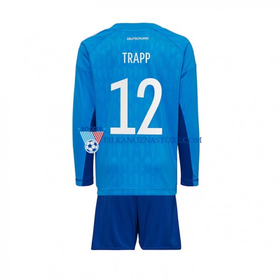 Strój Bramkarski Niemcy dla Dzieci TRAPP 12 Koszulka Domowy MŚ 2022 Długie Rękawy