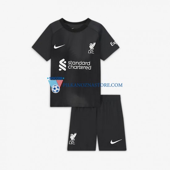 Strój Bramkarski Liverpool dla Dzieci Koszulka Wyjazdowy 2022-2023 Krótkie Rękawy