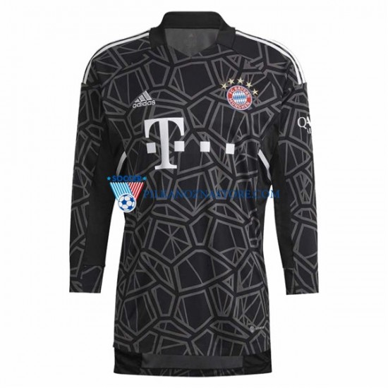 Strój Bramkarski Bayern Monachium Koszulka Męska Wyjazdowy 2022-2023 Długie Rękawy