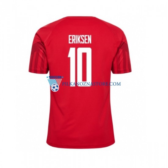 Dania Christian Eriksen 10 Koszulka Męska Domowy MŚ 2022 Krótkie Rękawy