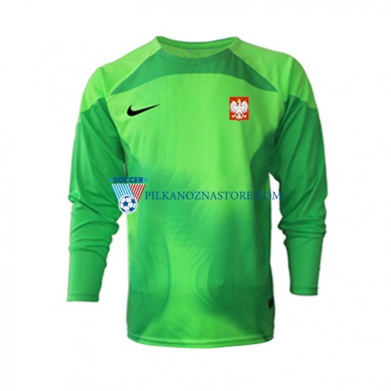 Strój Bramkarski Polska Koszulka Męska Domowy MŚ 2022 Długie Rękawy