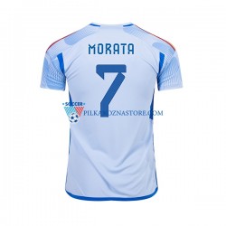 Hiszpania MORATA 7 Koszulka Męska Wyjazdowy MŚ 2022 Krótkie Rękawy
