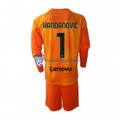 Strój Bramkarski Inter Mediolan dla Dzieci Samir Handanovic 1 Koszulka Czwarty 2022-2023 Długie Rękawy