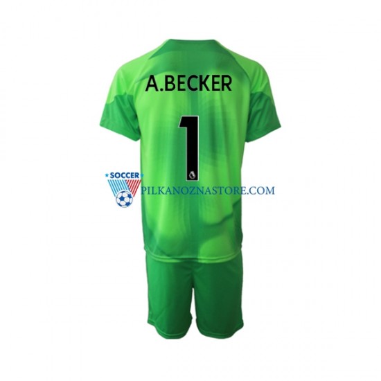 Strój Bramkarski Liverpool dla Dzieci A.Becker 1 Koszulka Trzeci 2022-2023 Krótkie Rękawy