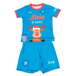 Napoli dla Dzieci Xmas Koszulka Domowy 2022-2023 Krótkie Rękawy