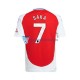 Arsenal Bukayo Saka 7 Koszulka Męska Domowy 2024-2025 Krótkie Rękawy