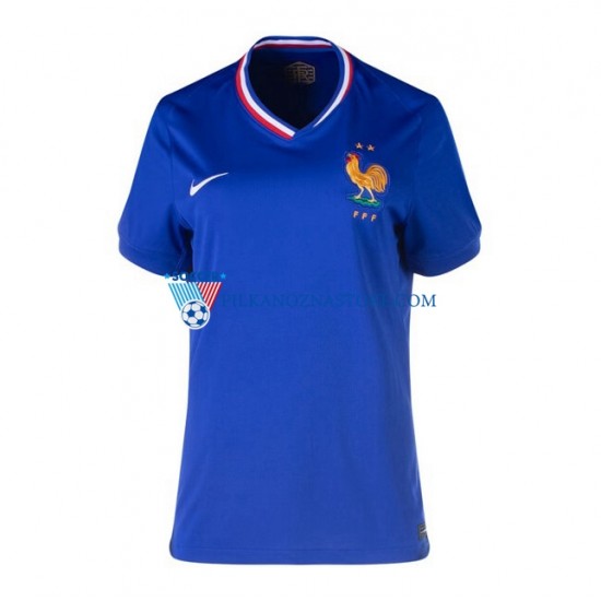 Francja Koszulka Damska Domowy Euro 2024 Krótkie Rękawy
