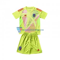 Strój Bramkarski Włochy dla Dzieci Koszulka Domowy Euro 2024 Krótkie Rękawy
