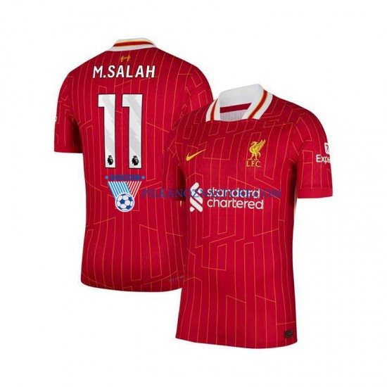 Liverpool Mohamed Salah 11 Koszulka Męska Domowy 2024-2025 Krótkie Rękawy