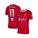 Liverpool Mohamed Salah 11 Koszulka Męska Domowy 2024-2025 Krótkie Rękawy