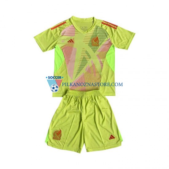 Strój Bramkarski Meksyk dla Dzieci Koszulka Wyjazdowy 2024 Krótkie Rękawy