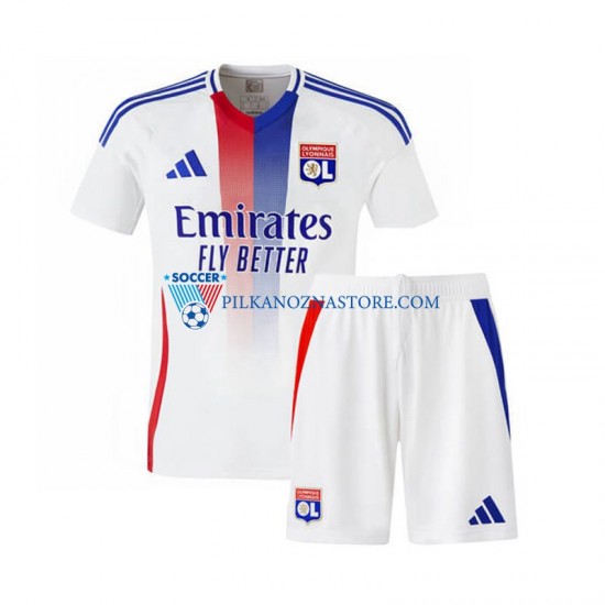 Olympique Lyon dla Dzieci Koszulka Domowy 2024-2025 Krótkie Rękawy