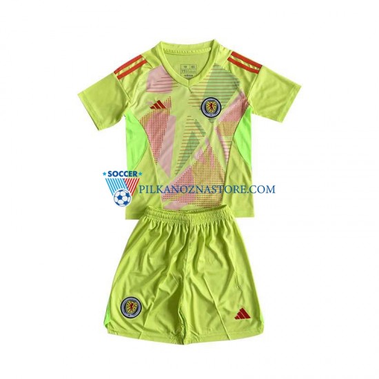 Strój Bramkarski Szkocja dla Dzieci Koszulka Domowy Euro 2024 Krótkie Rękawy