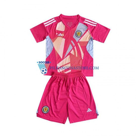 Strój Bramkarski Szkocja dla Dzieci Koszulka Trzeci Euro 2024 Krótkie Rękawy