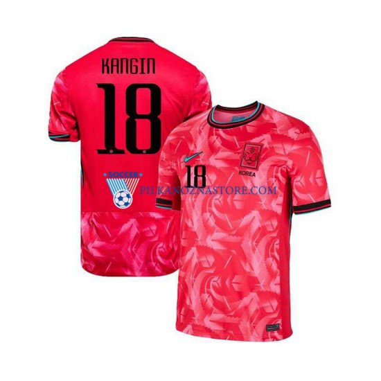 Korea Południowa KANGIN 18 Koszulka Męska Domowy 2024 Krótkie Rękawy